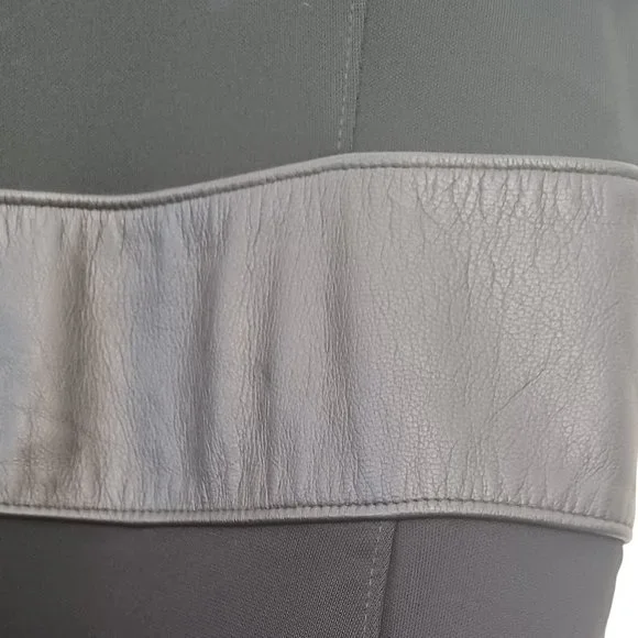 Club Monaco Black Leather Banded Dress - Picture 4 of 6